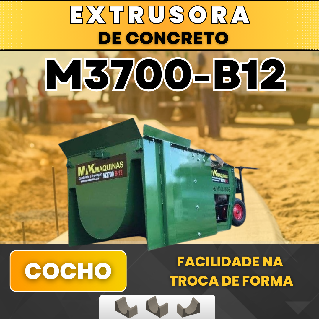 Extrusora de Concreto M3700-B12 – COCHOS DE CONCRETO